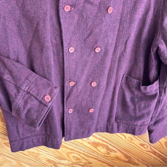 CP Shades Bistro Double Breasted Button Jacket Red Flannel - Picture 4 of 7